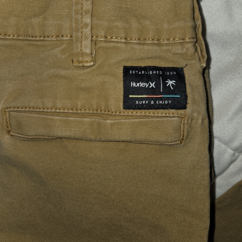 Hurley Boys Chino Pants Youth Size 12 Straight Leg - Picture 2 of 5